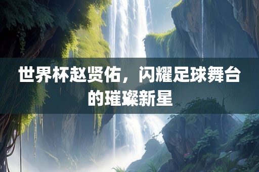 世界杯赵贤佑，闪耀足球舞台的璀璨新星