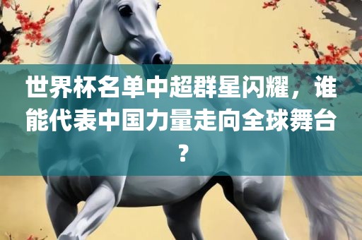 世界杯名单中超群星闪耀，谁能代表中国力量走向全球舞台？