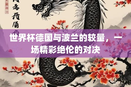世界杯德国与波兰的较量，一场精彩绝伦的对决
