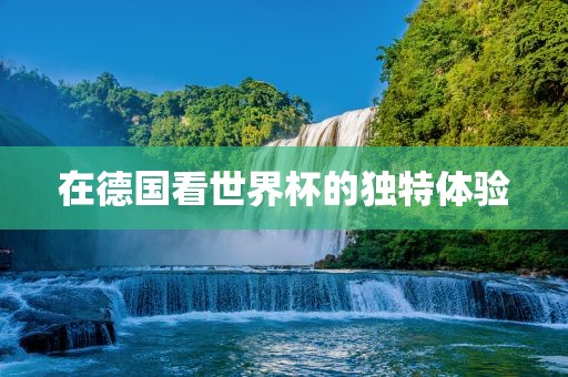 在德国看世界杯的独特体验