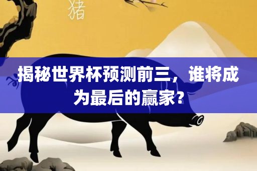 揭秘世界杯预测前三，谁将成为最后的赢家？