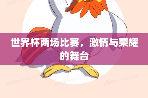 世界杯两场比赛，激情与荣耀的舞台