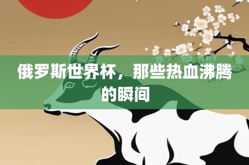 俄罗斯世界杯，那些热血沸腾的瞬间