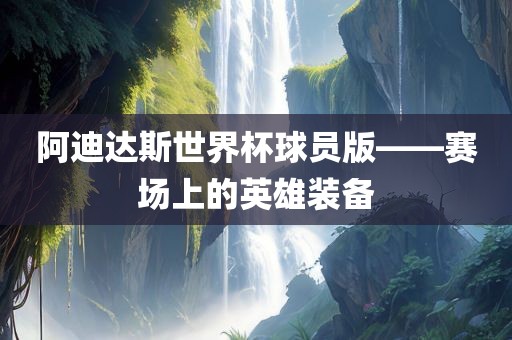 阿迪达斯世界杯球员版——赛场上的英雄装备
