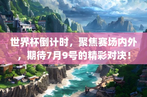 世界杯倒计时，聚焦赛场内外，期待7月9号的精彩对决！