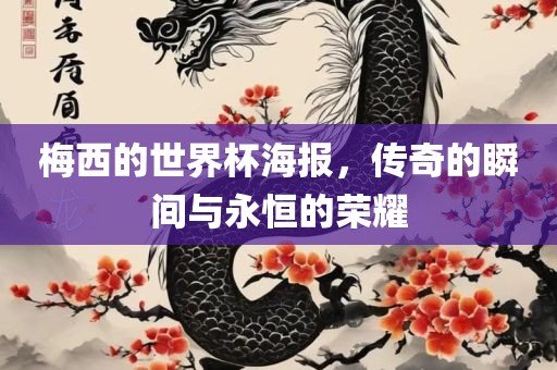 梅西的世界杯海报，传奇的瞬间与永恒的荣耀