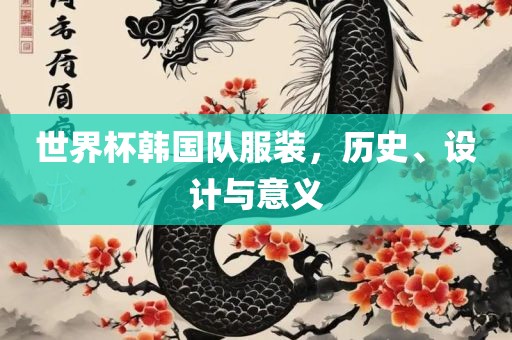 世界杯韩国队服装，历史、设计与意义