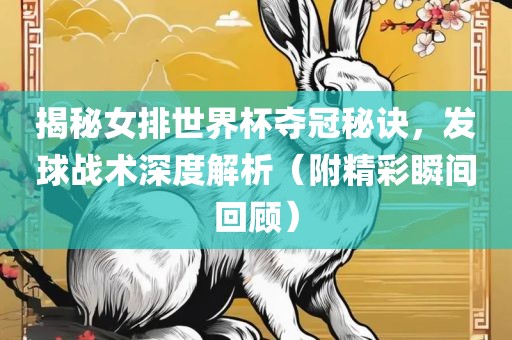 揭秘女排世界杯夺冠秘诀，发球战术深度解析（附精彩瞬间回顾）