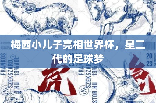 梅西小儿子亮相世界杯，星二代的足球梦