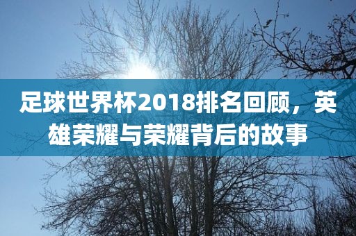 足球世界杯2018排名回顾，英雄荣耀与荣耀背后的故事