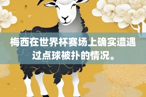 梅西在世界杯赛场上确实遭遇过点球被扑的情况。