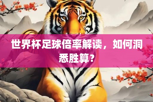 世界杯足球倍率解读，如何洞悉胜算？