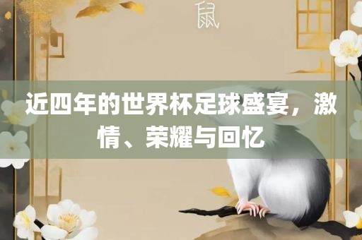 近四年的世界杯足球盛宴，激情、荣耀与回忆