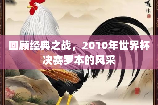 回顾经典之战，2010年世界杯决赛罗本的风采