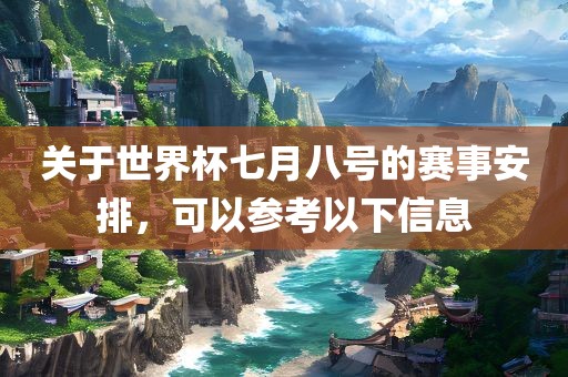 关于世界杯七月八号的赛事安排，可以参考以下信息