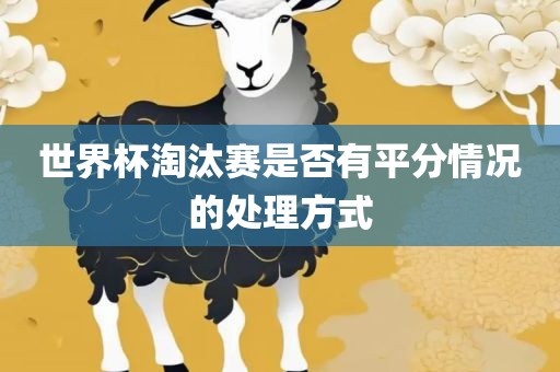 世界杯淘汰赛是否有平分情况的处理方式