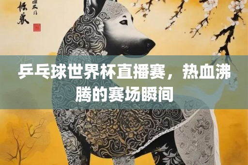 乒乓球世界杯直播赛，热血沸腾的赛场瞬间