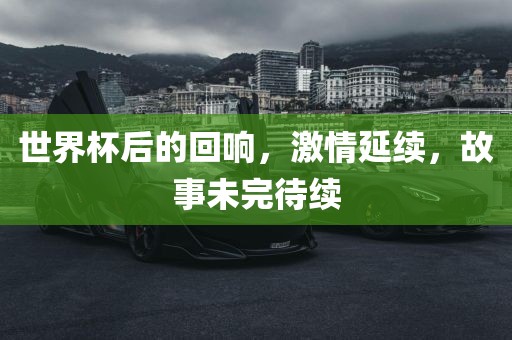 世界杯后的回响，激情延续，故事未完待续