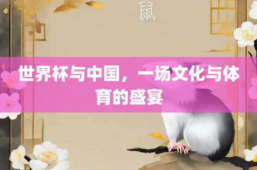世界杯与中国，一场文化与体育的盛宴