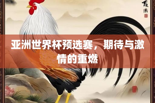 亚洲世界杯预选赛，期待与激情的重燃