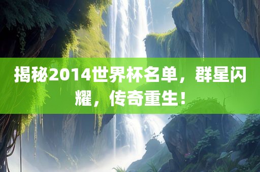 揭秘2014世界杯名单，群星闪耀，传奇重生！