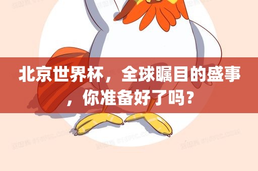 北京世界杯，全球瞩目的盛事，你准备好了吗？