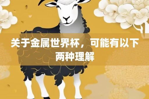关于金属世界杯，可能有以下两种理解