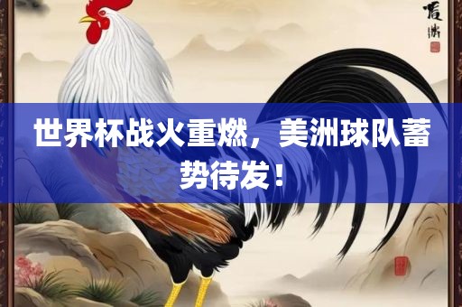 世界杯战火重燃，美洲球队蓄势待发！