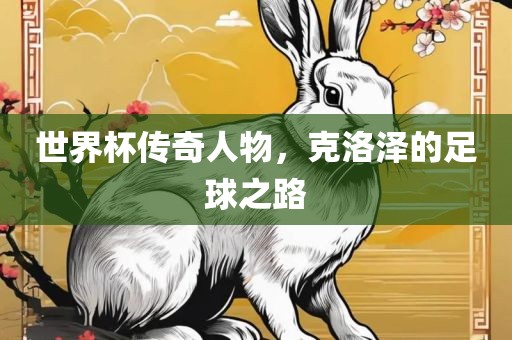 世界杯传奇人物，克洛泽的足球之路