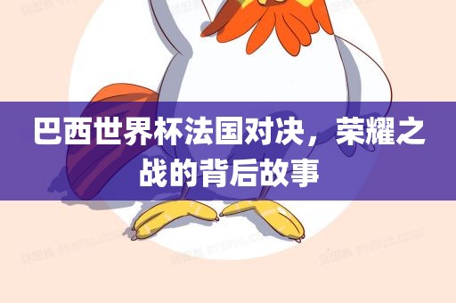巴西世界杯法国对决，荣耀之战的背后故事