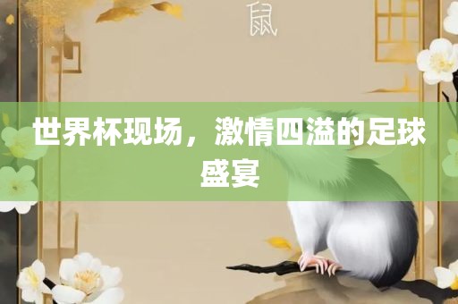 世界杯现场，激情四溢的足球盛宴