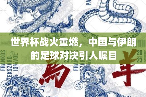 世界杯战火重燃，中国与伊朗的足球对决引人瞩目