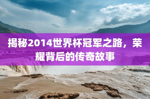 揭秘2014世界杯冠军之路，荣耀背后的传奇故事