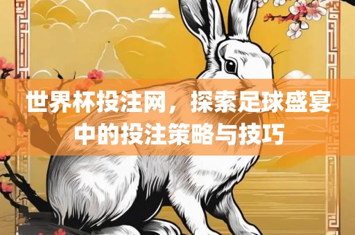 世界杯投注网，探索足球盛宴中的投注策略与技巧