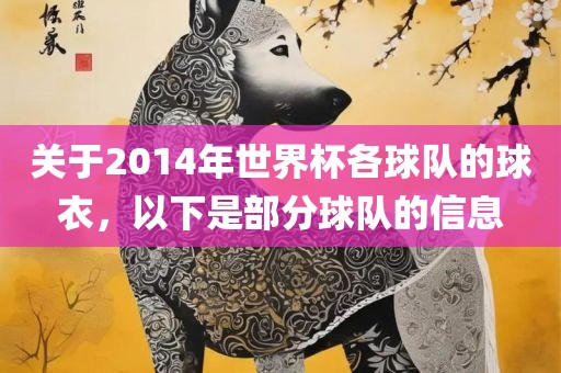 关于2014年世界杯各球队的球衣，以下是部分球队的信息