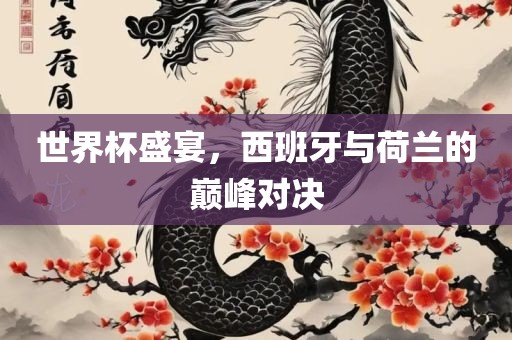 世界杯盛宴，西班牙与荷兰的巅峰对决