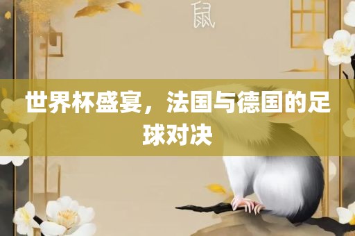 世界杯盛宴，法国与德国的足球对决