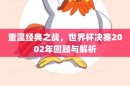 重温经典之战，世界杯决赛2002年回顾与解析
