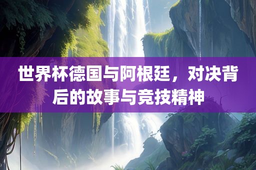 世界杯德国与阿根廷，对决背后的故事与竞技精神