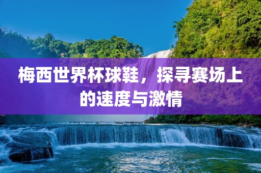梅西世界杯球鞋，探寻赛场上的速度与激情