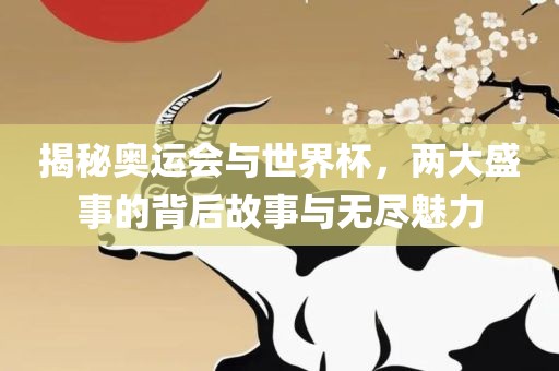 揭秘奥运会与世界杯，两大盛事的背后故事与无尽魅力眉山市正发家政服务有限公司