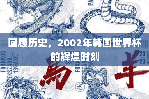回顾历史，2002年韩国世界杯的辉煌时刻
