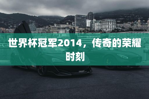 世界杯冠军2014，传奇的荣耀时刻
