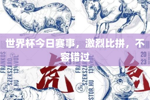 世界杯今日赛事，激烈比拼，不容错过