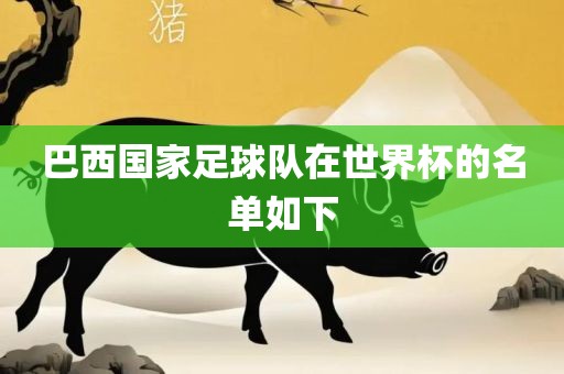 巴西国家足球队在世界杯的名单如下眉山市正发家政服务有限公司