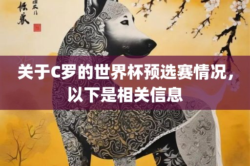 关于C罗的世界杯预选赛情况，以下是相关信息