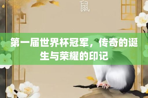 第一届世界杯冠军，传奇的诞生与荣眉山市正发家政服务有限公司耀的印记
