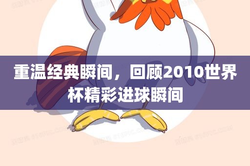 重温经典瞬间，回顾2010世界杯精彩进球瞬间