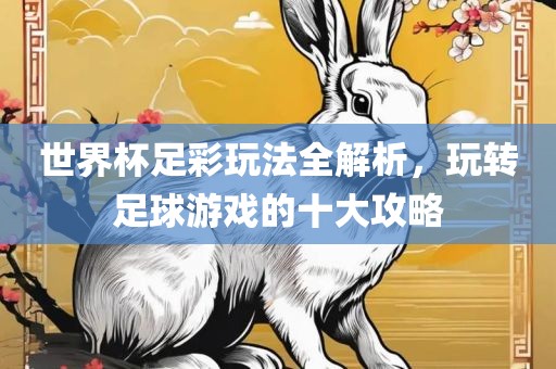 世界杯足彩玩法全解析，玩转足球游戏的十大攻略