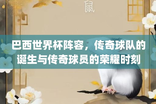 巴西世界杯阵容，传奇球队的诞生与传奇球员的荣耀时刻